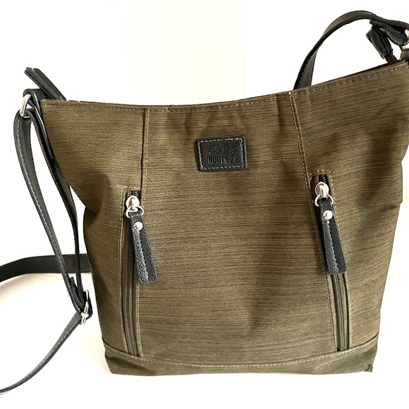🎄 Roots Fabric Cross Body Bag - Picture 1 of 13